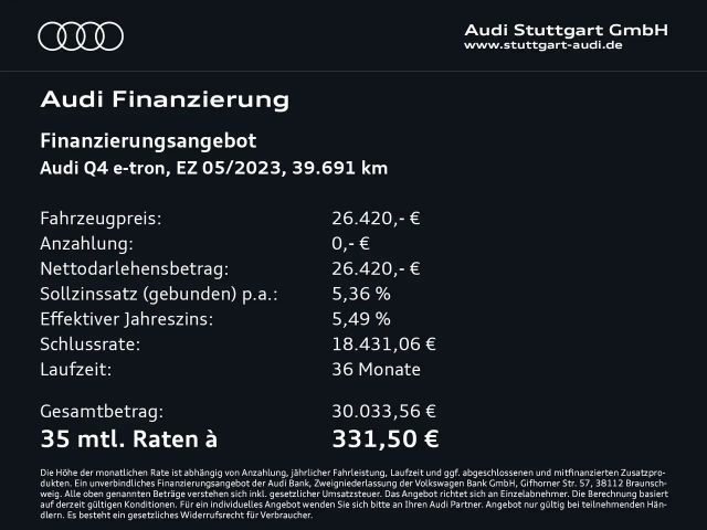 Audi Q4 e-tron