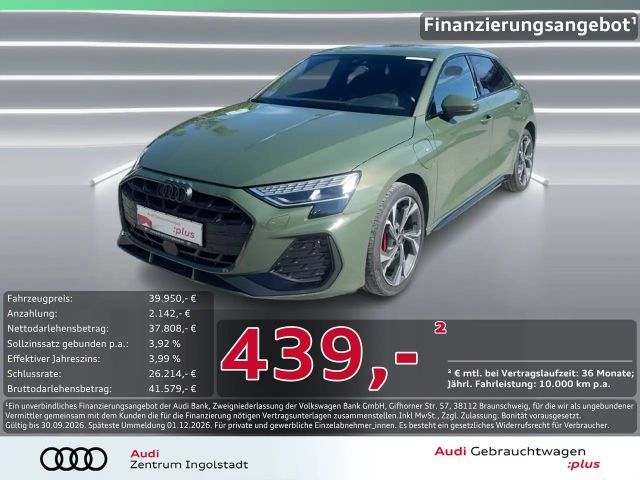 Audi A3 Sportback 45 TFSI e S line SONOS MATRIX STHZG 2025 Hybride / Benzine