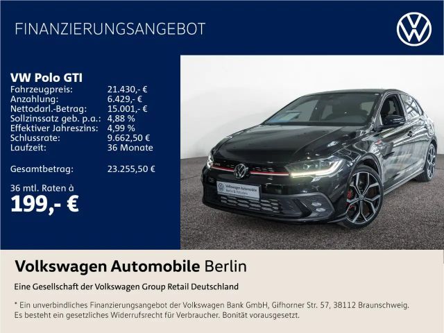Volkswagen Polo GTI 2.0 TSI DSG Navi Sitzhzg LED Sport-Sele 2022 Benzine