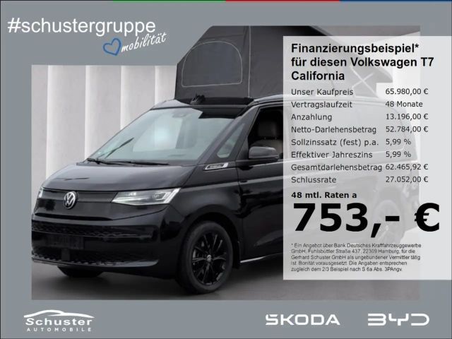 Volkswagen T7 California BEACH 4Mot eHyb*Aufst.Dach StndHzg 2025 Hybride / Benzine