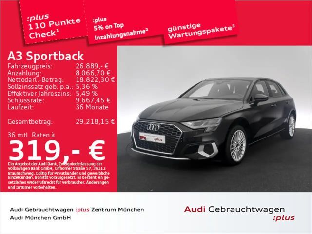 Audi A3 40 TFSI e S tronic advanced Navi+/K 2023 Hybride / Benzine