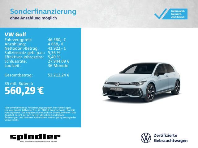 Volkswagen Golf GTE VIII GTE 1.5 eHybrid DSG / BlackStyle, AHK 2026 Hybride / Benzine
