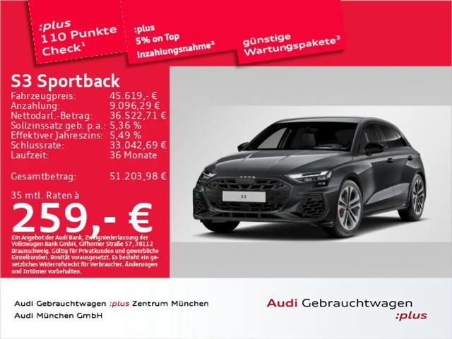 Audi S3 TFSI S tronic Matrix/Navi+ 2025 Benzine