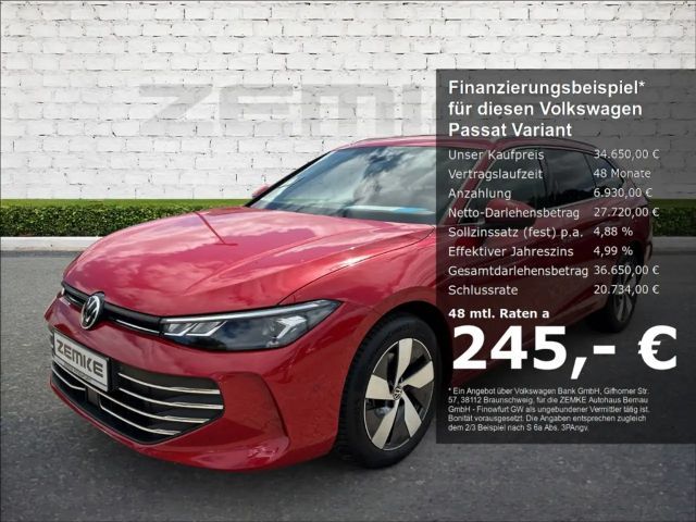 Volkswagen Passat Variant 2.0 TDI DSG Business 3,99% StandHZG Navi Digitales 2025 Diesel