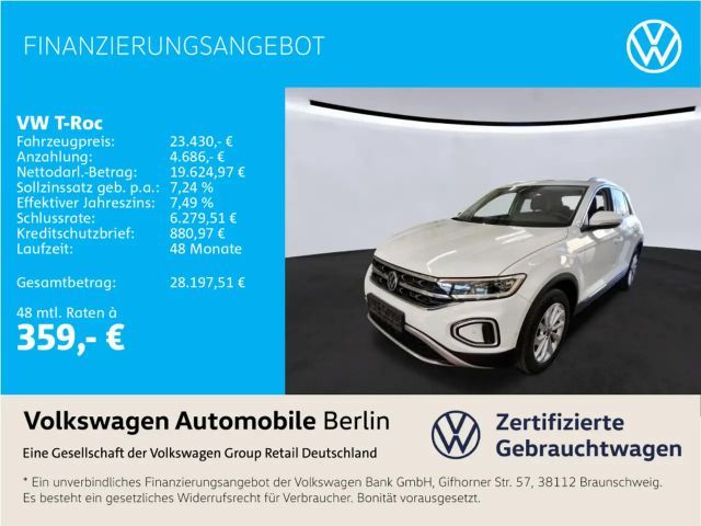 Volkswagen T-Roc 1.5 TSI DSG Style LED SHZ ACC PDC 2022 Benzine