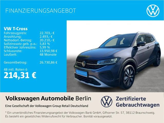 Volkswagen T-Cross 1.0 TSI DSG Goal LED SHZ ACC PDC 2025 Benzine