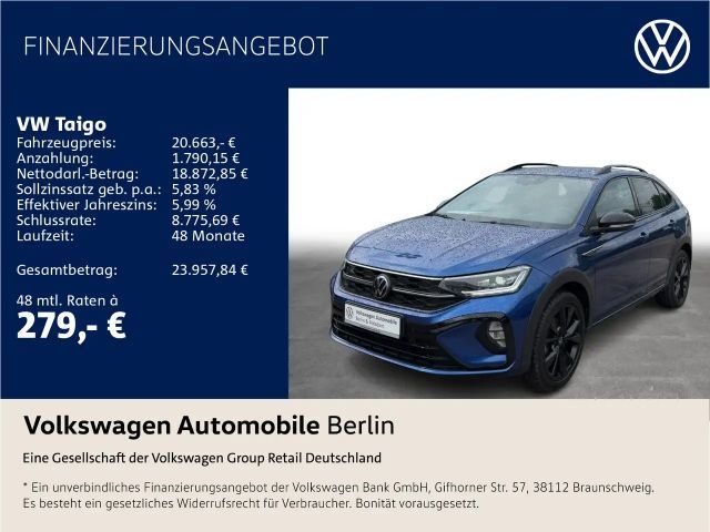 Volkswagen Taigo 1.0 TSI DSG R-Line LED SHZ PDC 2023 Benzine