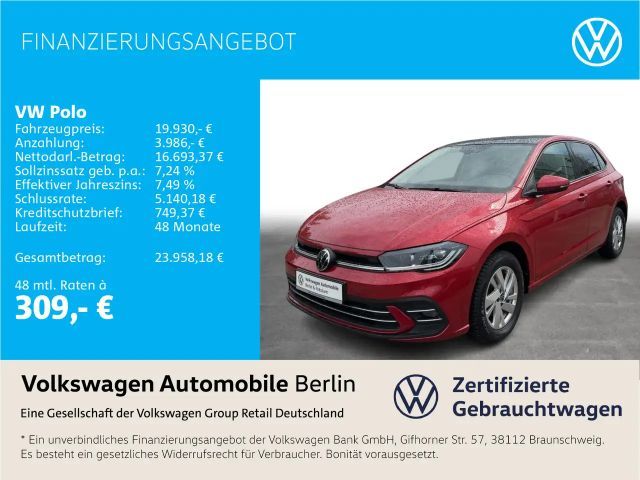 Volkswagen Polo 1.0 TSI DSG Style Pano Navi LED ACC SHZ 2022 Benzine