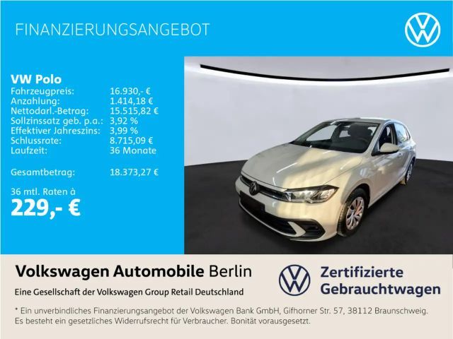 Volkswagen Polo 1.0 Life Radio Klima LED SHZ GRA PDC 2023 Benzine