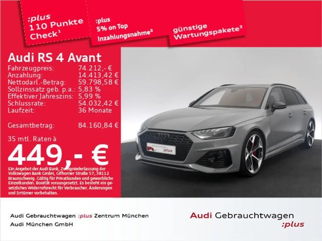 Audi RS4 RS4 Avant Competition Pano/B&O/HuD 2024 Benzine