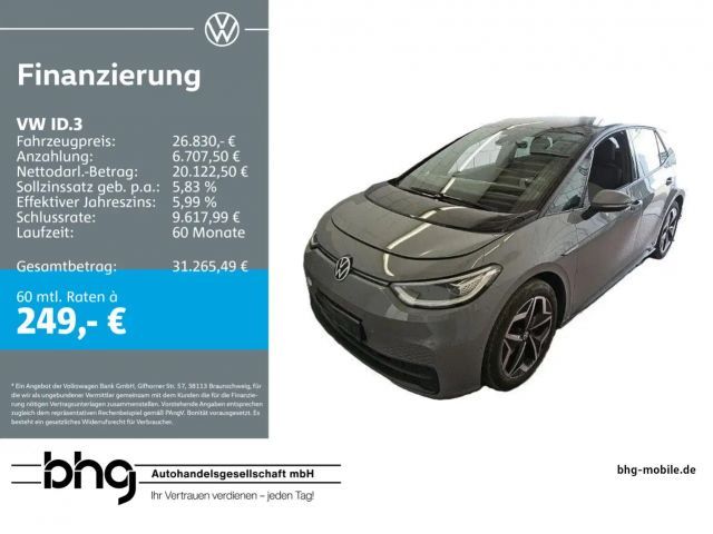 Volkswagen ID.3 Pro Performance Design 62 AR HUD Wärmepumpe 2023 Elektrisch
