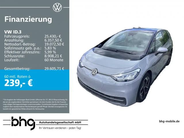Volkswagen ID.3 Pro Performance Style Comfort Climatronic L 2023 Elektrisch