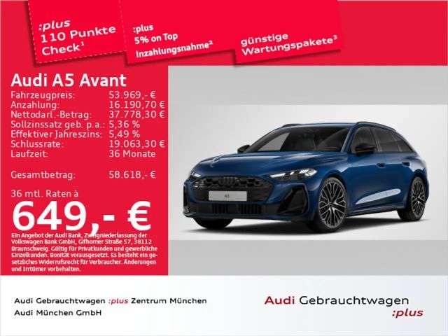 Audi A5 TFSI qu. S tronic S line AHK/B&O/Matrix 2025 Benzine