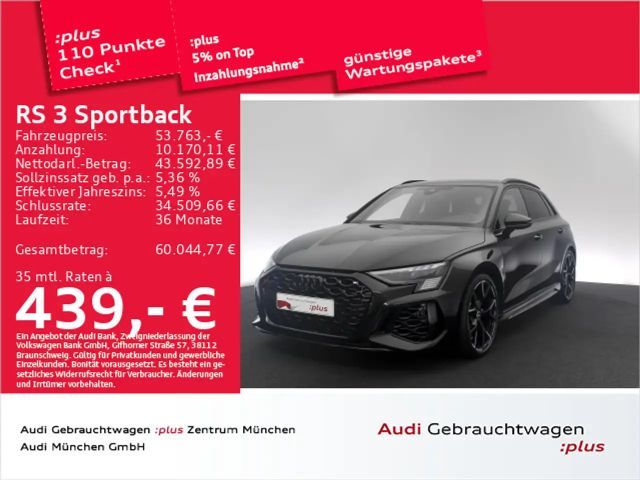 Audi RS3 RS3 Sportback Matrix/B&O/280kmH/HuD 2023 Benzine