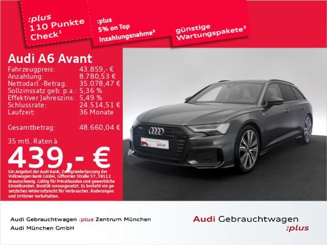 Audi A6 55 TFSI e qu. S line Pano/B&O/HD-Matrix 2022 Hybride / Benzine