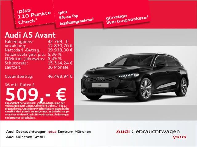 Audi A5 TDI qu. S tronic Pano/LED+/Navi+/AHK/Ka 2025 Diesel