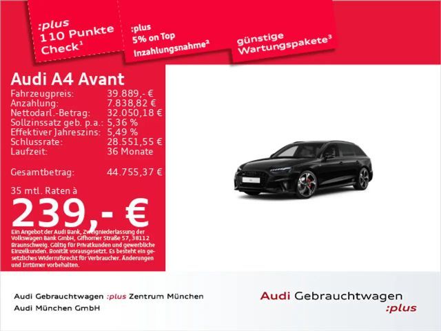 Audi A4 40 TFSI qu. S tronic S line competition 2024 Benzine