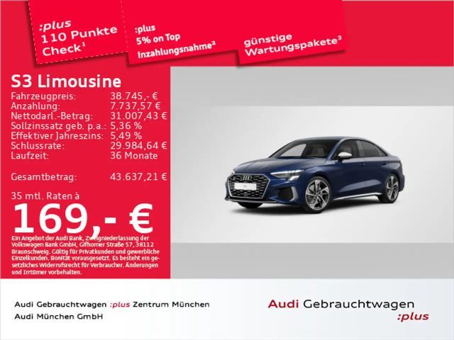 Audi S3 TFSI S tronic B&O/Navi+ 2024 Benzine