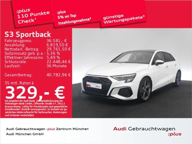 Audi S3 TFSI S tronic Pano/Kamera/Navi+ 2023 Benzine