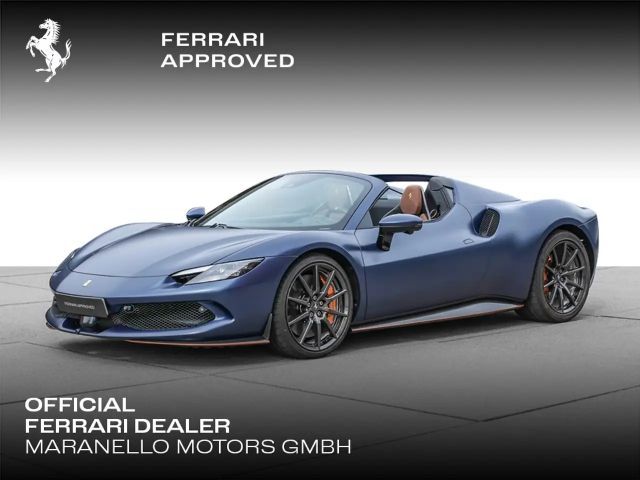 Ferrari 296 *Blu Swaters Opaco*Lift*JBL*Carbon+LED* 2025 Hybride / Benzine