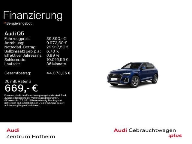 Audi Q5 40 TDI qu S line S tro*B&O*Pano*Matrix*Virtua 2023 Diesel