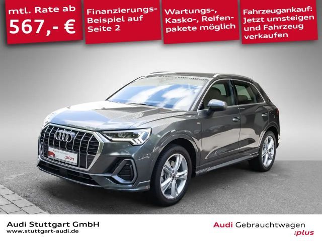 Audi Q3 40 TFSI quattro S line AHK LED virtCo Leder 2022 Benzine