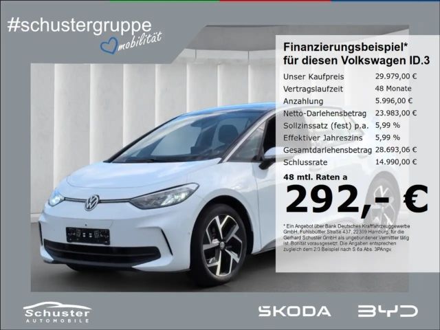 Volkswagen ID.3 Pro*ACC 360°Kam Navi SHZ Keyless Alarm 19* 2024 Elektrisch