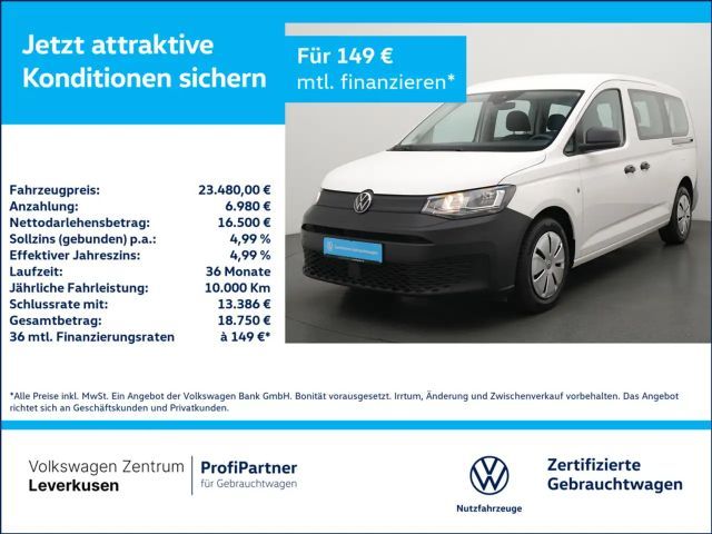 Volkswagen Caddy Maxi Lang 7-SITZE AHK PDC KLIMA 2023 Diesel