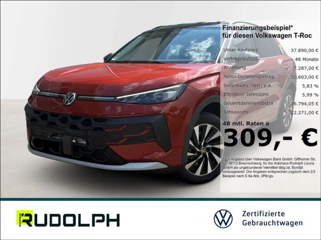 Volkswagen T-Roc Life 1.5 eTSI DSG LED AHK ACC SHZ Navi Fernlichtas 2026 Benzine