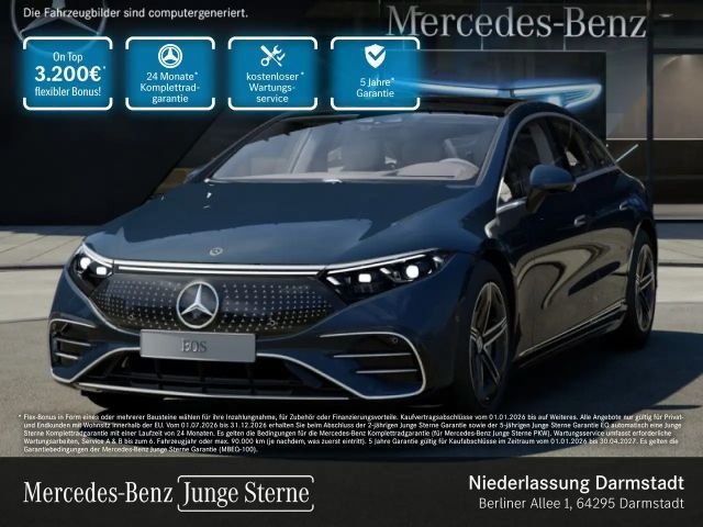 Mercedes-Benz EQS 500 4Matic AMG Fahrass Airmat Pano Burmester 2024 Elektrisch