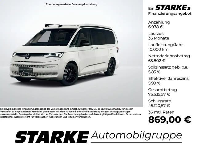 Volkswagen T7 California Ocean 1.5 TSI eHybrid DSG 4M Camper 2026 Hybride / Benzine