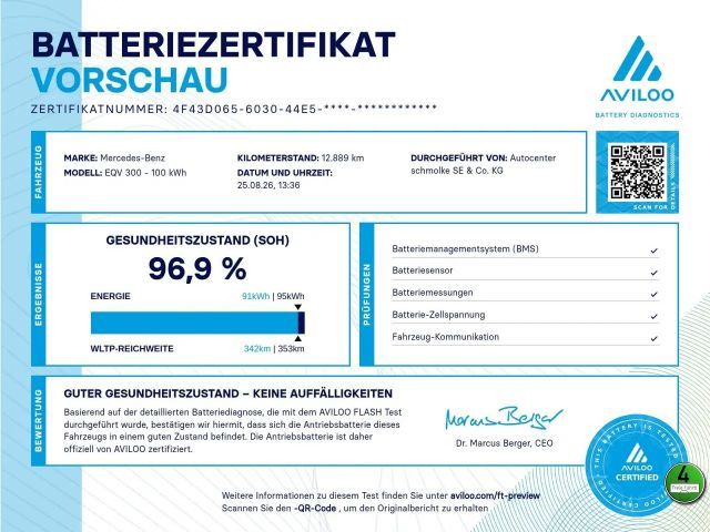 Mercedes-Benz EQV 300 EQV 300 LANG AVANTGARDE *LED*360°*BURMESTER* 2025 Elektrisch