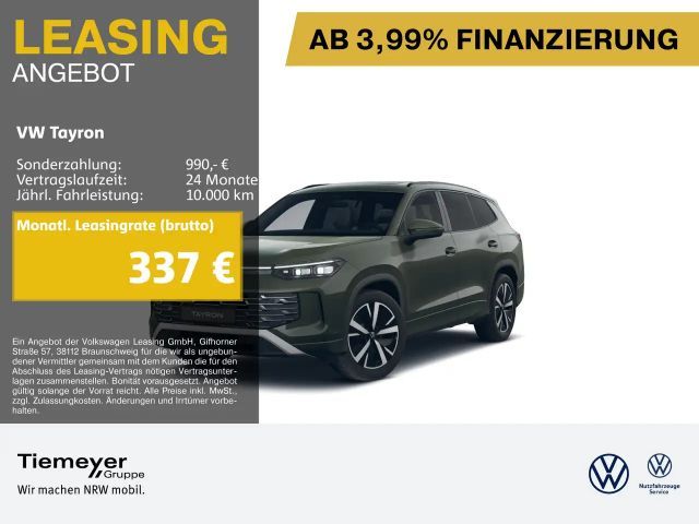 Volkswagen Tayron 2.0 TDI 4M ELEGANCE LEDER PANO STHZG LM19 2025 Diesel