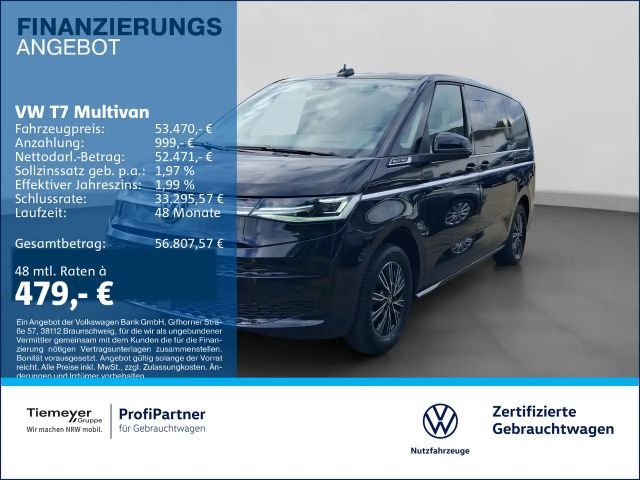 Volkswagen T7 Multivan LÜ LANG STYLE 7-SITZE AHK ACC LEDER 2025 Diesel