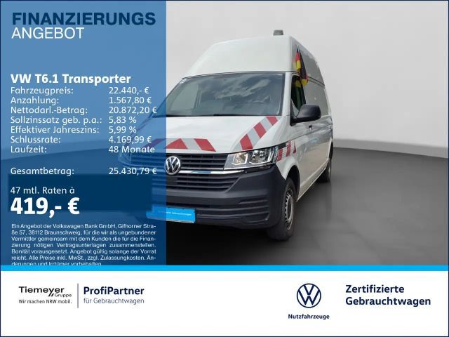 Volkswagen T6.1 Transporter T6.1 Kasten HD LR AHK FLÜGELTÜREN 2021 Diesel