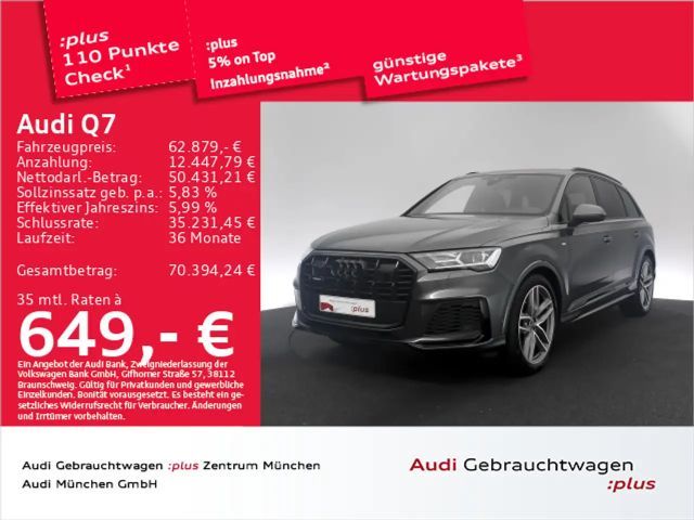 Audi Q7 55 TFSI qu. tiptr. S line Pano/LuftFed/StdHzg 2022 Benzine