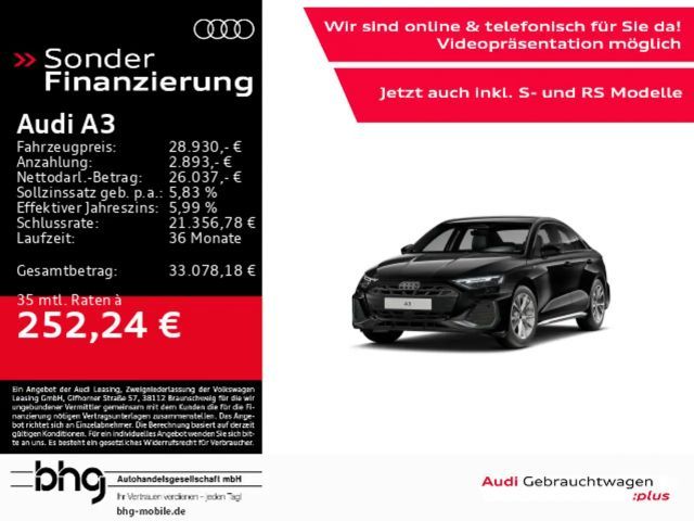 Audi A3 Lim. S line 35TFSI S tron. 2025 Benzine