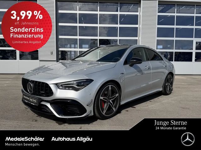 Mercedes-Benz CLA 45 AMG Night Premium 19" Pano LEDER Burmester AMG Night-Paket II/AMG Performance Lenkrad in Leder Nappa / Mikrofaser MICROCUT 2024 Benzine