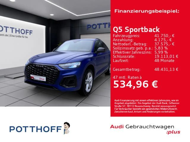 Audi Q5 50 TFSIe Q S LINE PANO AHK MATRIX N 2022 Hybride / Benzine