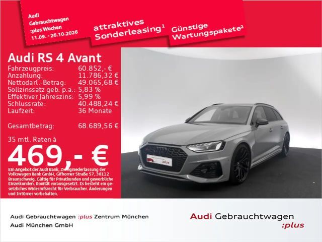 Audi RS4 RS4 Avant tiptr. Sportabgas/B&O/Navi+ 2023 Benzine