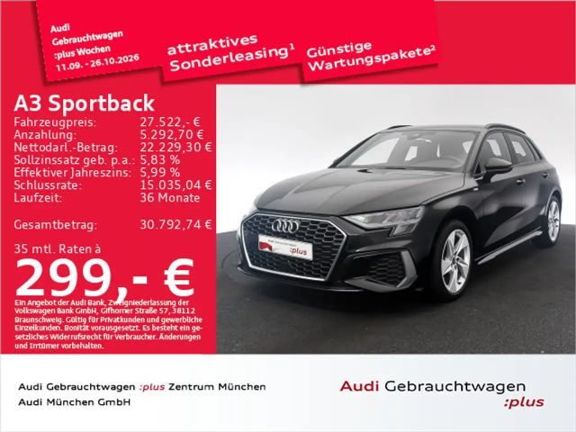Audi A3 35 TDI S tronic 2x S line Navi+ 2023 Diesel