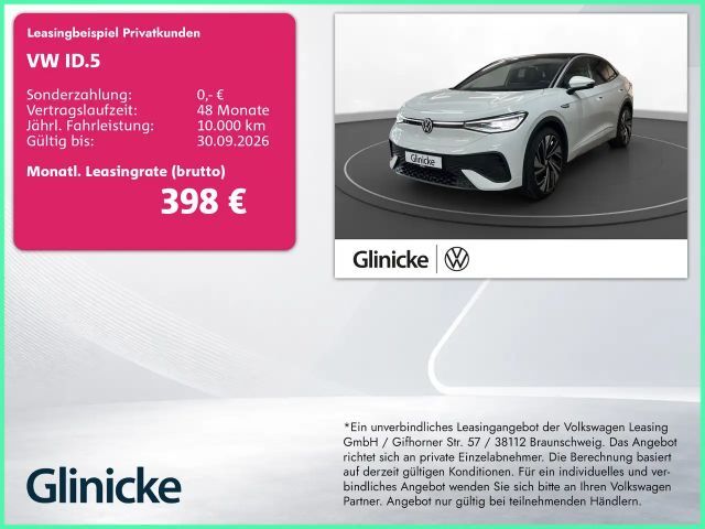 Volkswagen ID.5 Pro AHK Matrix LM 21" Navi PDC+RFK ACC Wärm 2024 Elektrisch