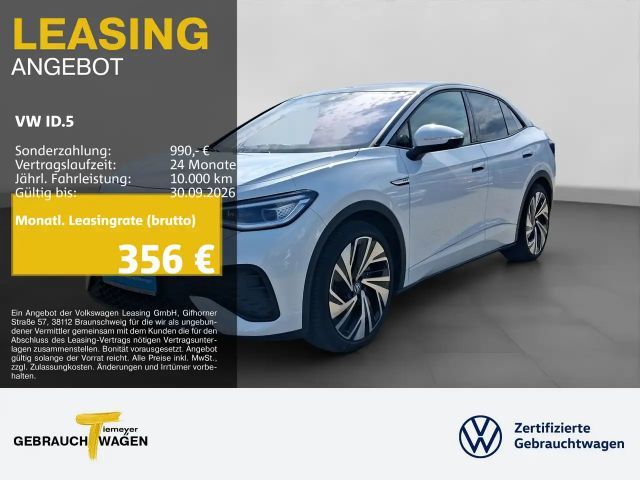 Volkswagen ID.5 Pro Perf. LM21 AHK IQ.LIGHT 360 HuD 2024 Elektrisch
