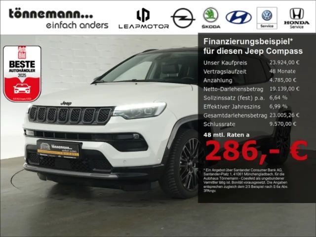 Jeep Compass S MHEV DCT+LED LICHT+NAVI+360 GRAD KAMERA+SITZ-/LE 2023 Benzine