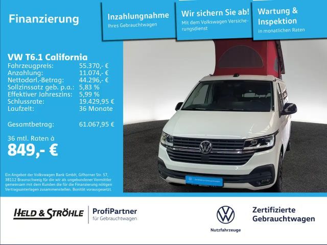 Volkswagen T6.1 California Beach TDI AHK LED NAVI STHZ KAM 2023 Diesel