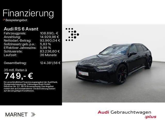 Audi RS6 qu*Navi*Matrix*B&O*AHK*HUD*Pano*Virtu 2024 Benzine