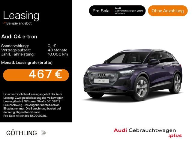 Audi Q4 e-tron Q4 45 e-tron 509Km/WLTP*AHK*Sound*RFK*HuD*Leder* 2026 Elektrisch