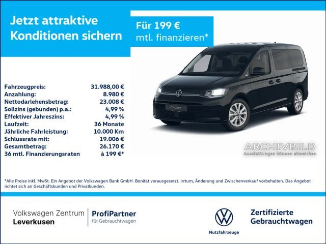 Volkswagen Caddy eHybrid Maxi Life Lang DSG 7-SITZER ACC 2025 Hybride / Benzine