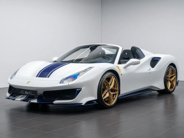 Ferrari 488 Spider BLUE CARBON/PAINTED SHIELDS/PPF 2021 Benzine