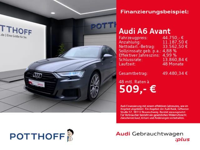 Audi A6 55 TFSIe Q SPORT PANO AHK HD-MATRIX NAV 2023 Hybride / Benzine
